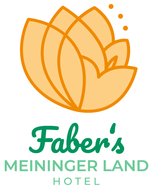 Hopfen und Lotus Blüte Icon - Fabers Meininger Land Logo